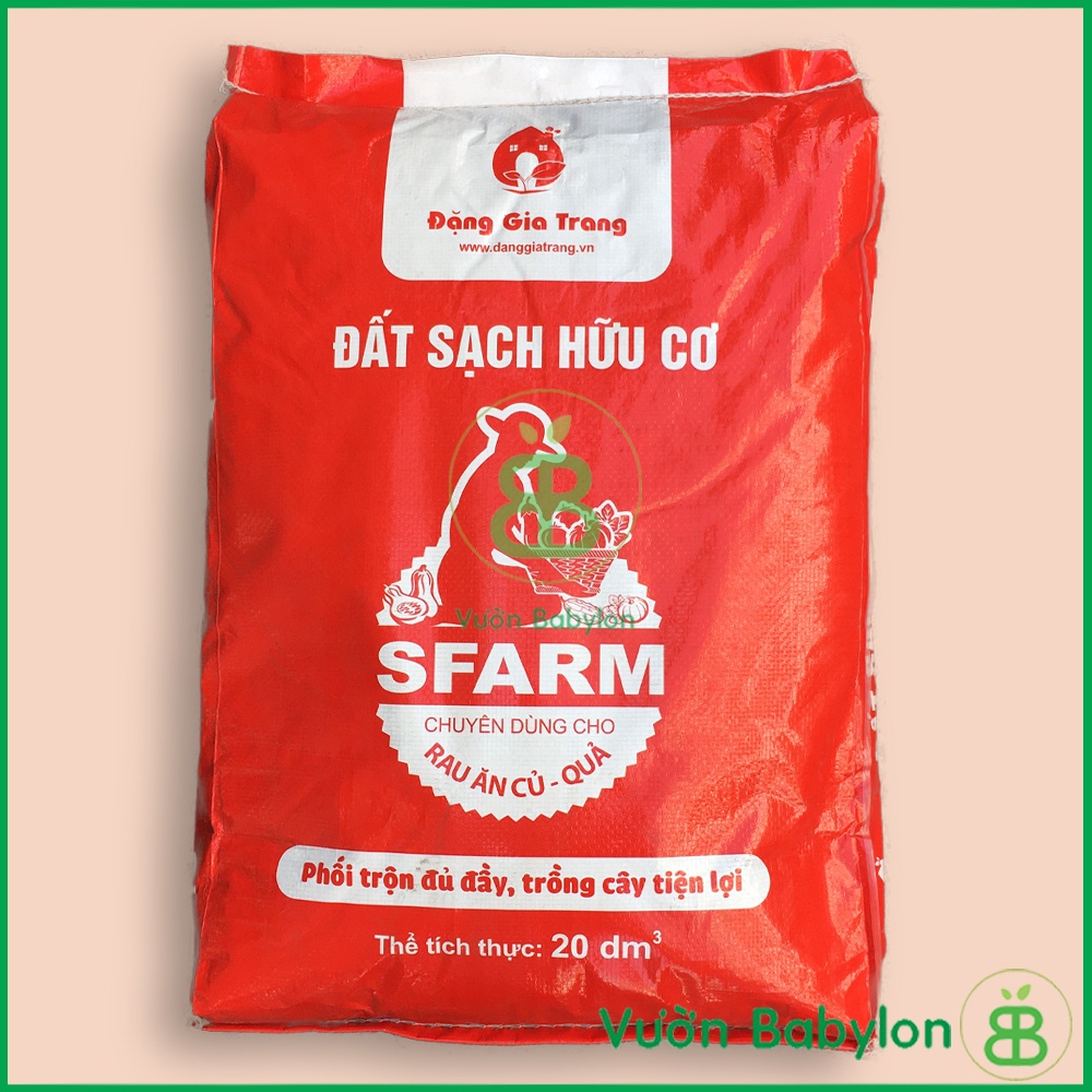 Đất Sạch Trồng Rau Ăn Củ Quả Hữu Cơ Bao 20Dm3