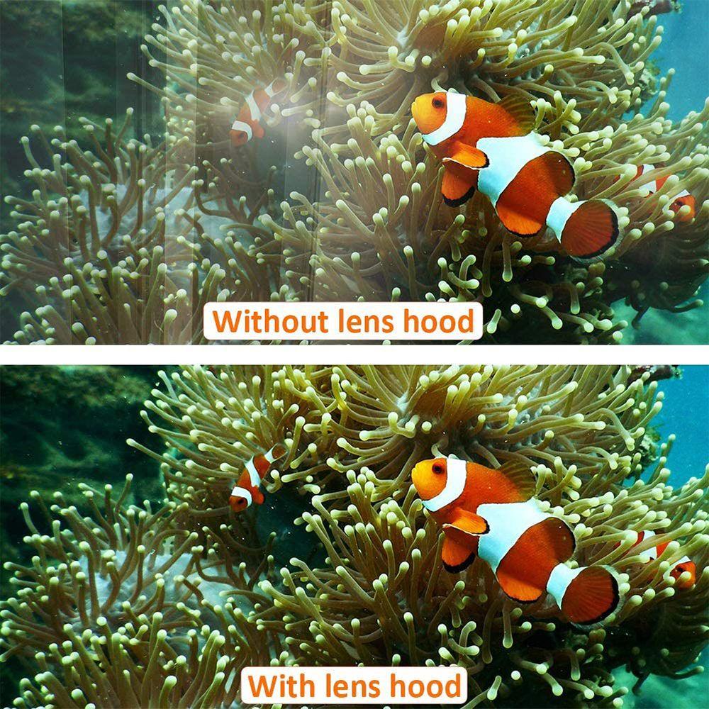 BTLIMER Nắp Đậy Ống Kính Máy Ảnh Chống Chói Chuyên Dụng Ốp