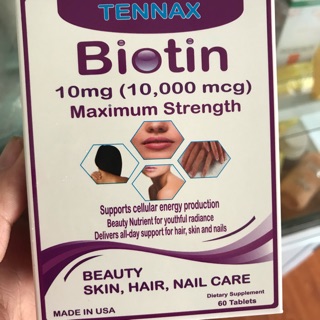 Viên uống mọc tóc biotin tenmax( có ảnh thật sau sử dụng)