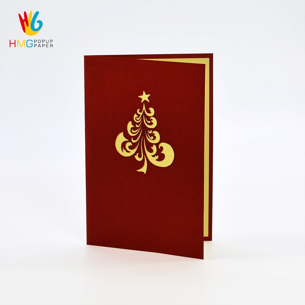 Thiệp Noel HMG Giáng Sinh 3D Pop-up Card Gửi Những Thông Điệp Ý Nghĩa Ngày Giáng Sinh, Size 10X15cm