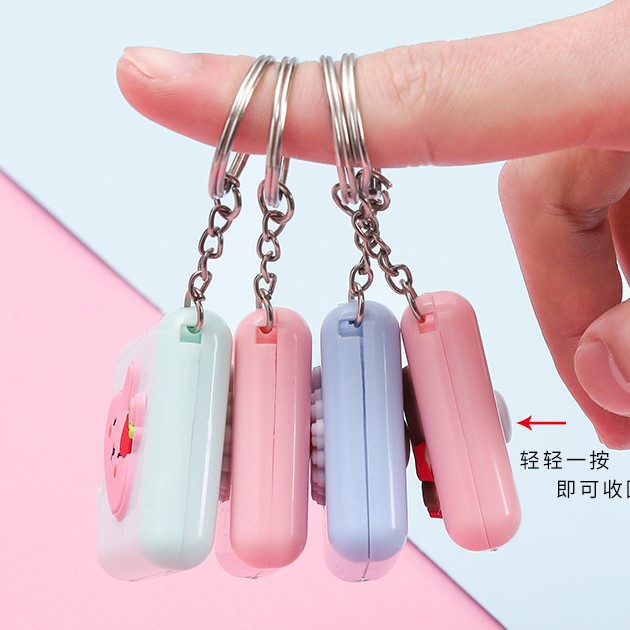 Thước dây cuộn rút tự động Pison hoạt hình nhiều mẫu - PK003 - 01 cái