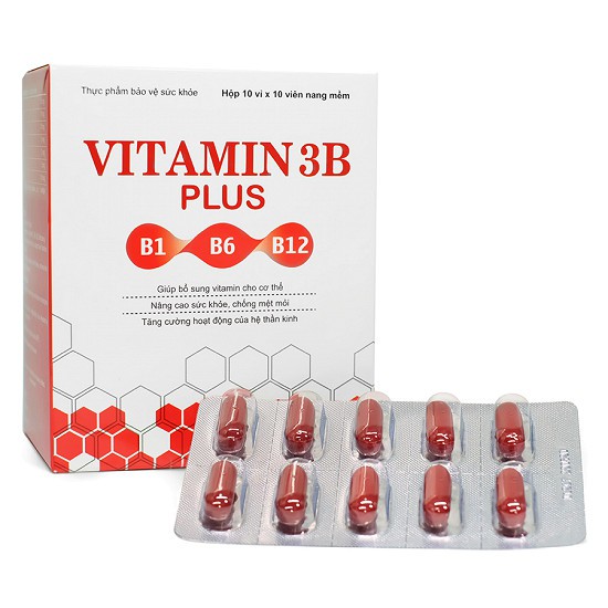 Vitamin 3B Plus ( B1, B6, B12), bổ sung vitamin và khoáng chất cho cơ thể