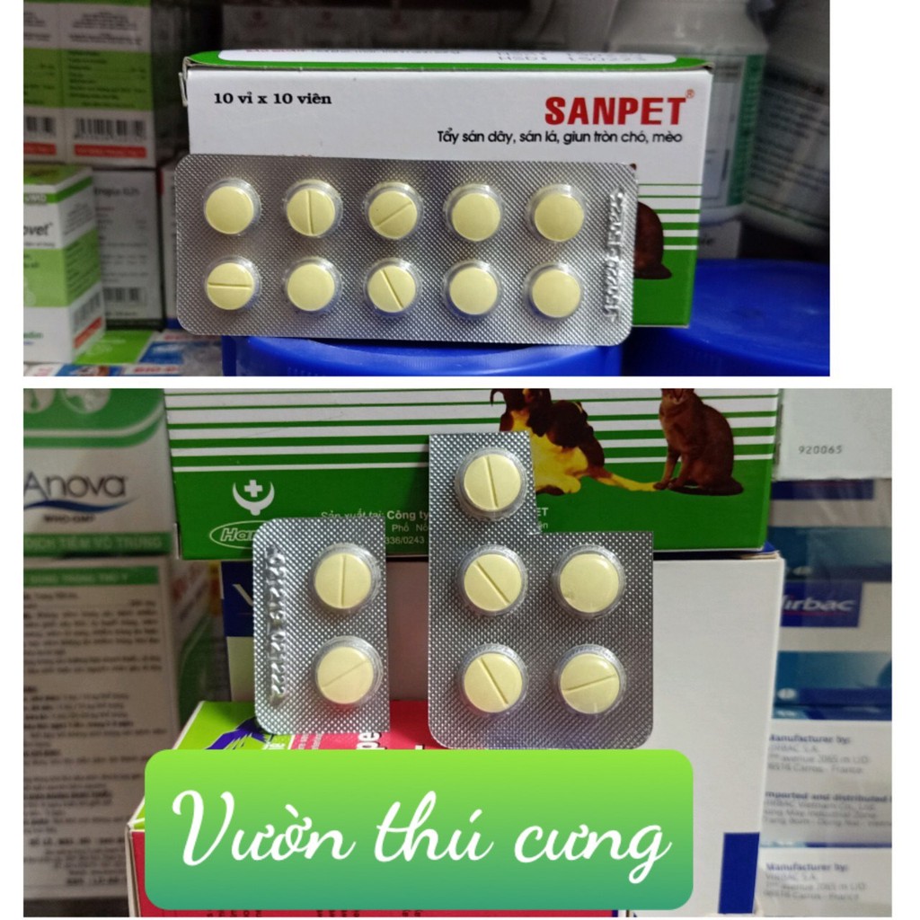 (5Vien) Xo Giun Chó Mèo