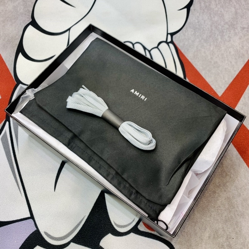 Giày thể thao sneaker cổ thấp Amiri Skel Top Grey White Hàng SC