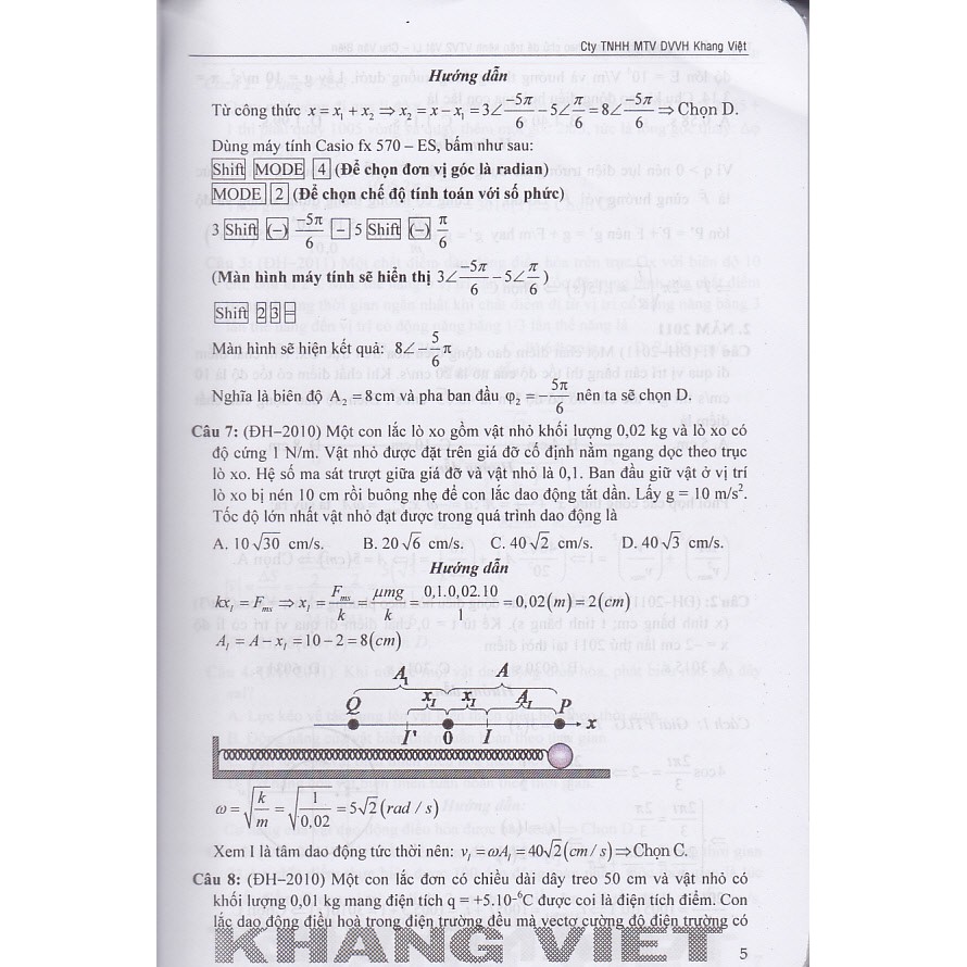 Sách - Tuyệt phẩm công phá giải nhanh theo chủ đề trên VTV2 Vật lý: Dao Động (Phiên bản mới).