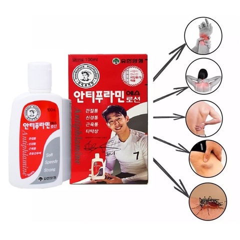 Antiphlamine - Dầu nóng xoa bóp giảm đau nhức cơ - xương - khớp - Hàn Quốc 100ml