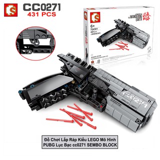 Bộ Đồ Chơi Lắp Ráp Kiểu Lego Mô Hình Lục Bạc cc0217 SEMBO BLOCK 704301  PUBG Với 431 Mảnh Ghép