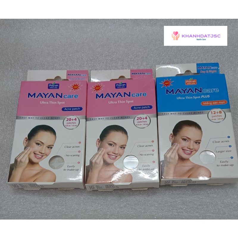 Miếng dán mụn MAYAN Care hồng 20+4