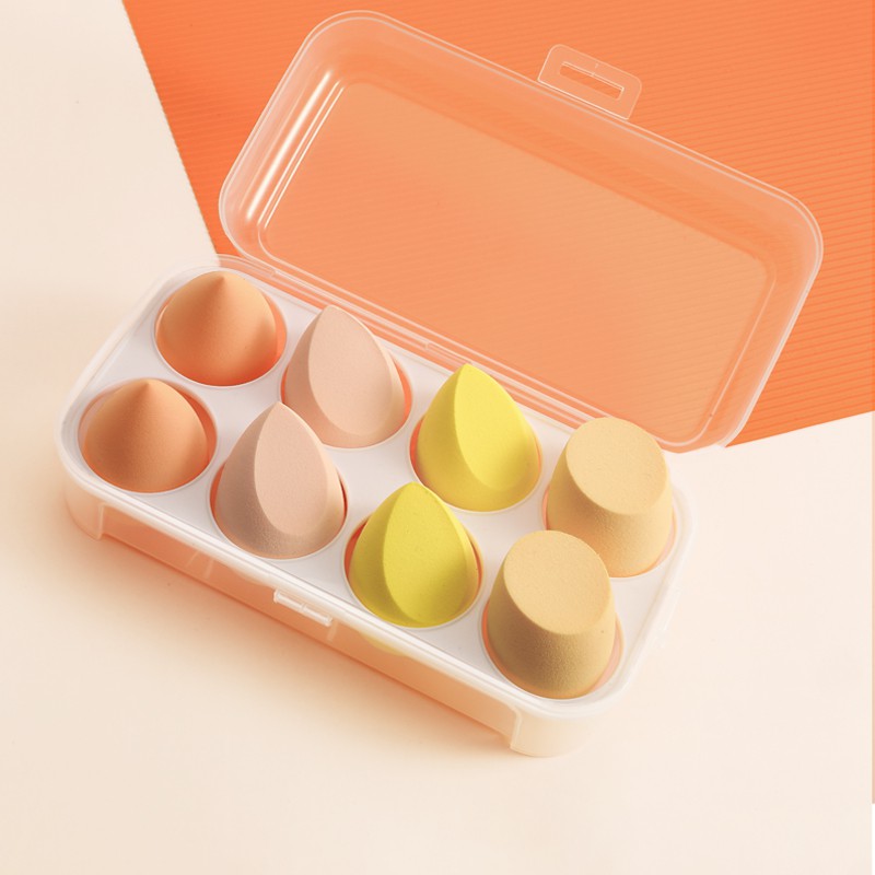 BEAUTY BLENDER (Hàng Mới Về) Mút Trang Điểm Hình Quả Trứng Mềm Mại Chống Mồ Hôi Có Thể Sử Dụng Dạng Ướt Và Khô