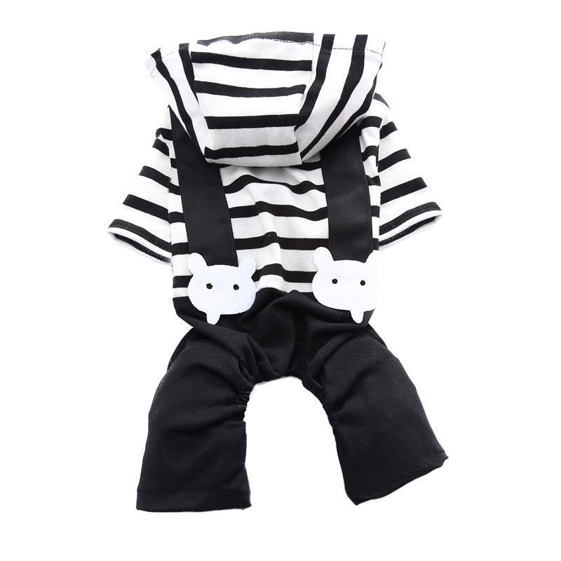 Quần áo cho chó cưng, mèo, cúc gỗ sọc, gấu, xù, Teddy, bichon , mùa xuân và hè con