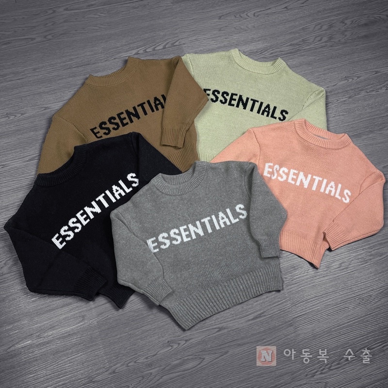 Áo len trẻ em áo sweater essential cho bé trai bé gái hàng chất lượng cao FULL TAG
