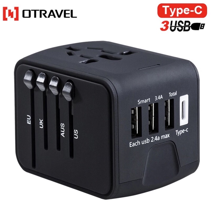 Cục sạc đa năng siêu hot cho mùa du lịch, 4 đầu giắc phù hợp cho mọi loại ổ cắm điện