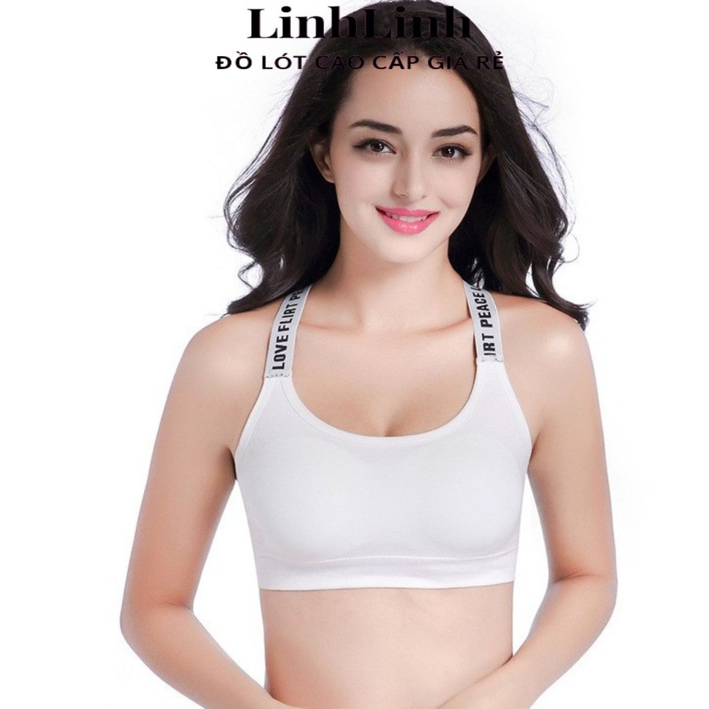 Áo Bra Tập Gym ⭐FREESHIP⭐ Áo Ngực Nữ - Bra Thể Thao Dây Chéo Lưng Kèm Mút 1102