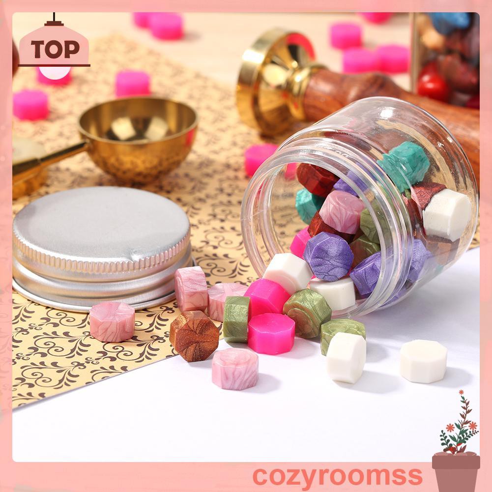 Set 60 Viên Con Dấu Sáp Hình Bát Giác Cổ Điển