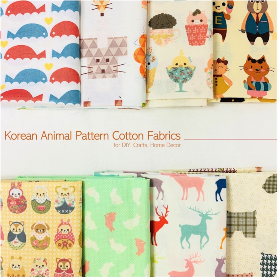 Tấm vải cotton phong cách Hàn Quốc nhiều tùy chọn