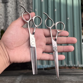 Kéo cắt tóc titan thép nhật 440c sắc bén bền bỉ - mjj630