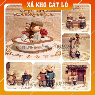[20 MẪU CHỌN 1 SIÊU HOT - GIÁ RẺ ] TƯỢNG TRANG TRÍ ÔNG BÀ LIỀN KHỐI