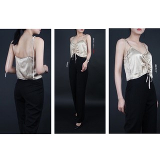 Áo Beo 2 Dây Satin Cột Nơ F21