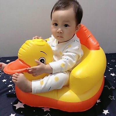 Ghế Hơi Tập Ngồi KIDWOW Hình Vịt Vàng Đáng Yêu Cho Bé Từ 6 Tháng Tuổi