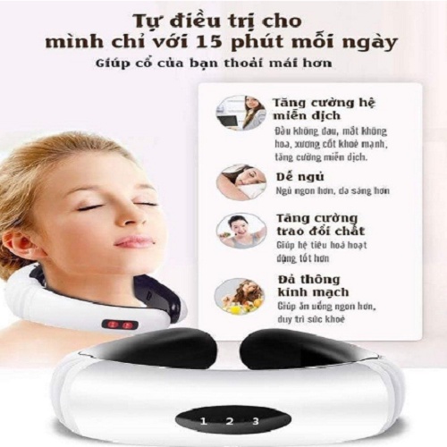 Máy Massage Cổ Vai Gáy- HX-5880, Ngăn Ngừa Thoái Hóa Đốt Sống Cổ