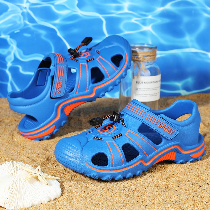 Đôi xăng đan đi biển hình người nhện thời trang mùa hè cho bé trai 2022 kích thước 28-35