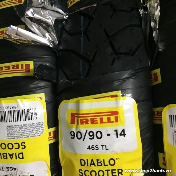 Vỏ xe Pirelli Diablo Scooter 80/90-14 hoặc 90/90-14