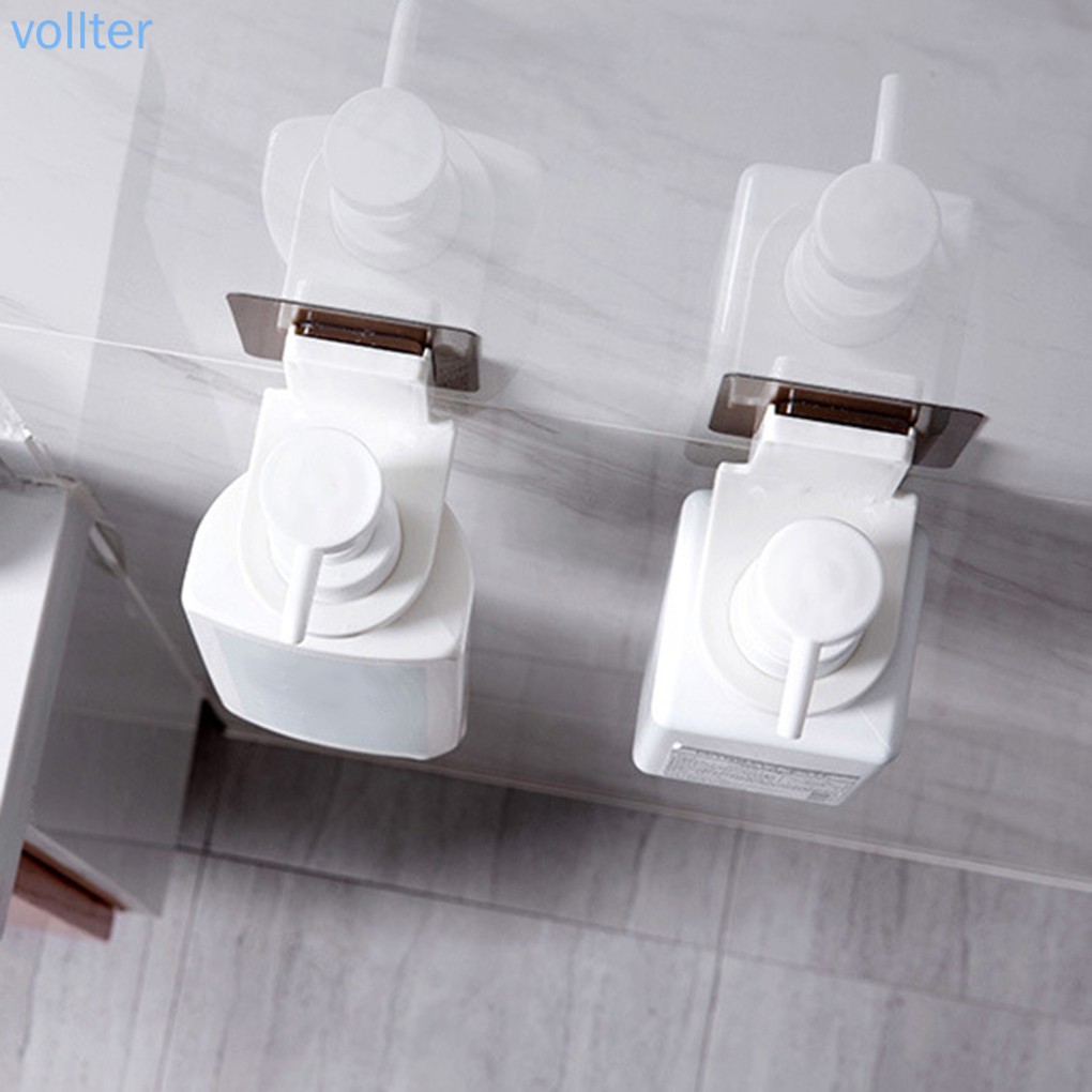 Giá treo chai dầu gội gắn tường bằng nhựa tiện dụng