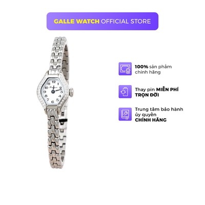 Đồng hồ Romanson Watch PA4232QLWWH mặt nhỏ kính chống xước máy Thụy Sĩ chống nước dây thép cao cấp chính hãng