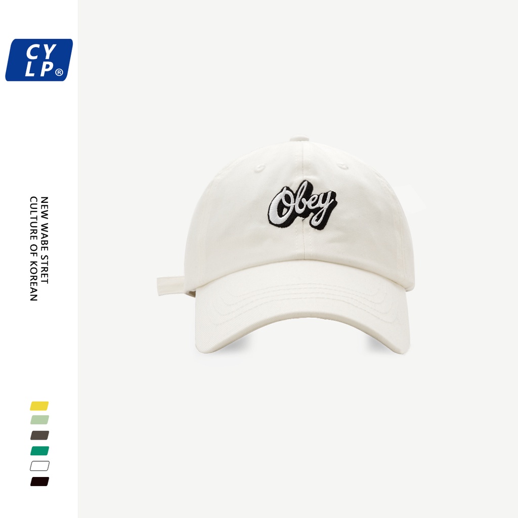 Mũ Lưỡi Trai Mềm Mại Thêu Chữ Phong Cách Hàn Quốc Cho Nam Và Nữ