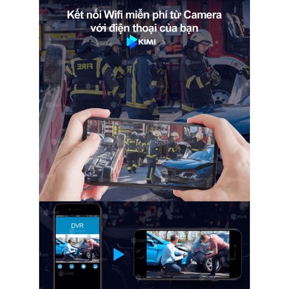 Camera hành trình K10 tích hợp GPS-WIFI, quay trước sau kiêm lùi, chất lượng full HD 1080P | ĐẠI VIỆT AUTO