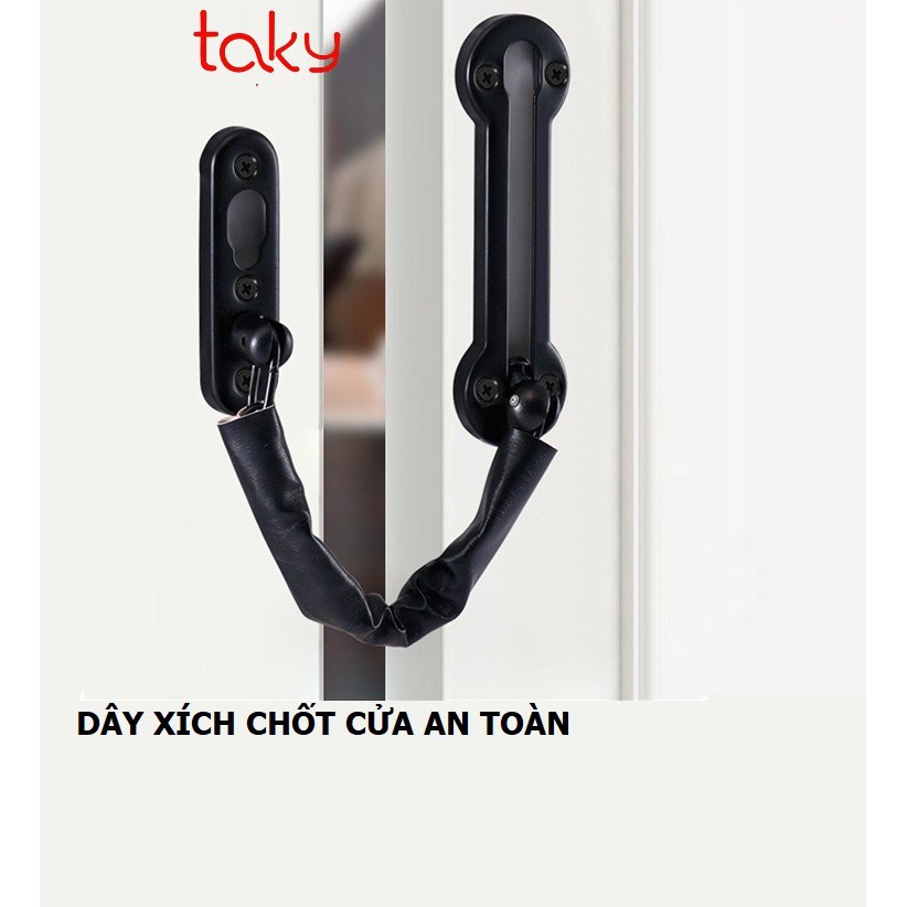 Dây Xích - Taky, Chốt An Toàn Cho Cửa Nhà, Cửa Phòng, Đề Phòng Đột Nhập Và Đẩy Cửa Vào Khi Mở Cửa 3113