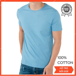 Áo Phông Nhật Bản Hàng Cao Cấp Kháng Khuẩn Khử Mùi (kèm hình thật - màu Xanh biển) 100% Cotton Gold Rhino