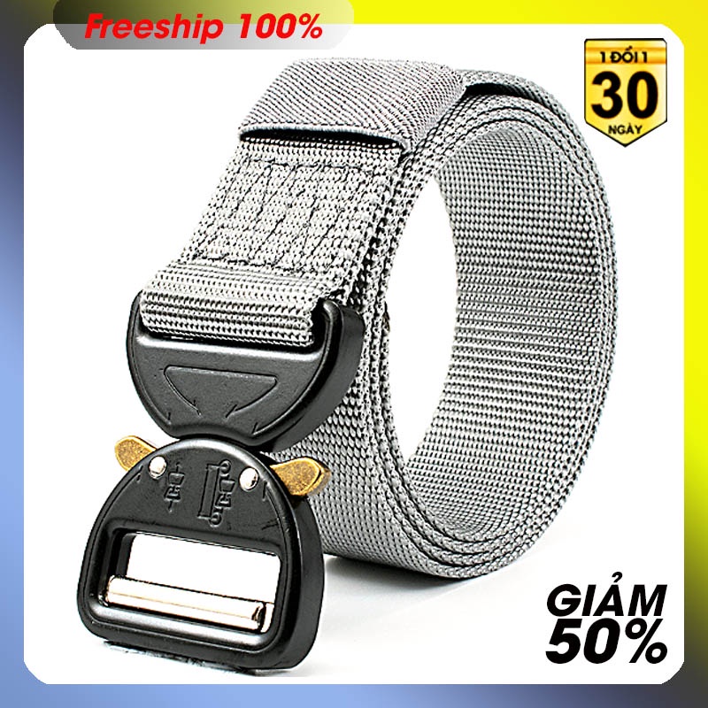 Thắt lưng nam dù phượt - Size 3,5 x 120 cm - Khoa kim loại - phong cách xịn sò - Bền rẻ đẹp - Kèm video sản phẩm.