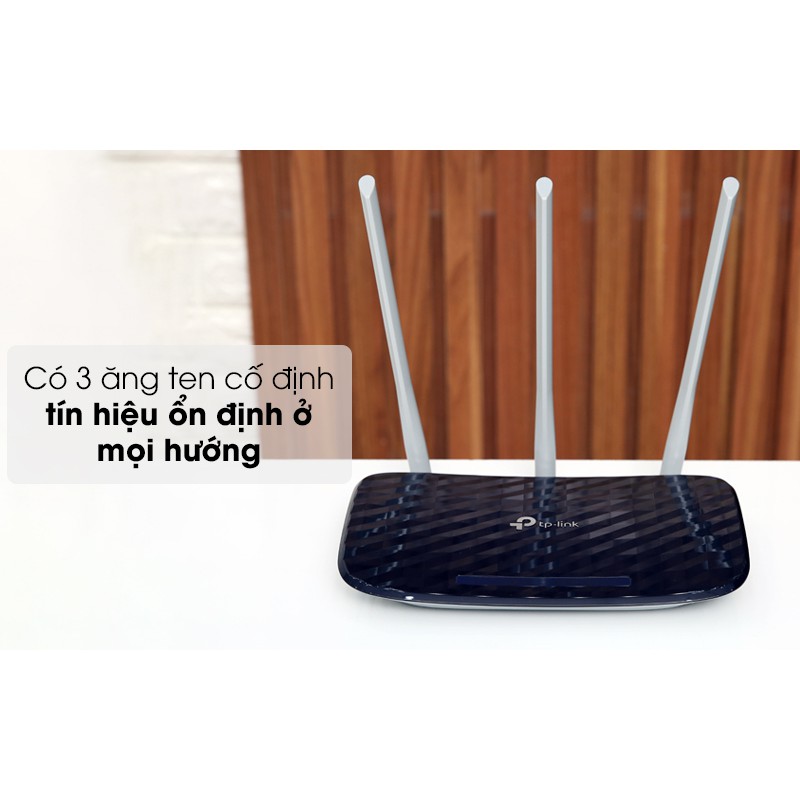 Router TP-LINK Wi-Fi Băng Tần Kép AC750 Archer C20 Kết nối đồng thời tốc độ 300Mbps ở  2.4GHz và 433Mbps ở 5GHz