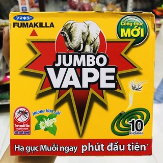 Nhang trừ muỗi JUMBO VAPE M2 hương hoa lài 10 thanh 120 gram