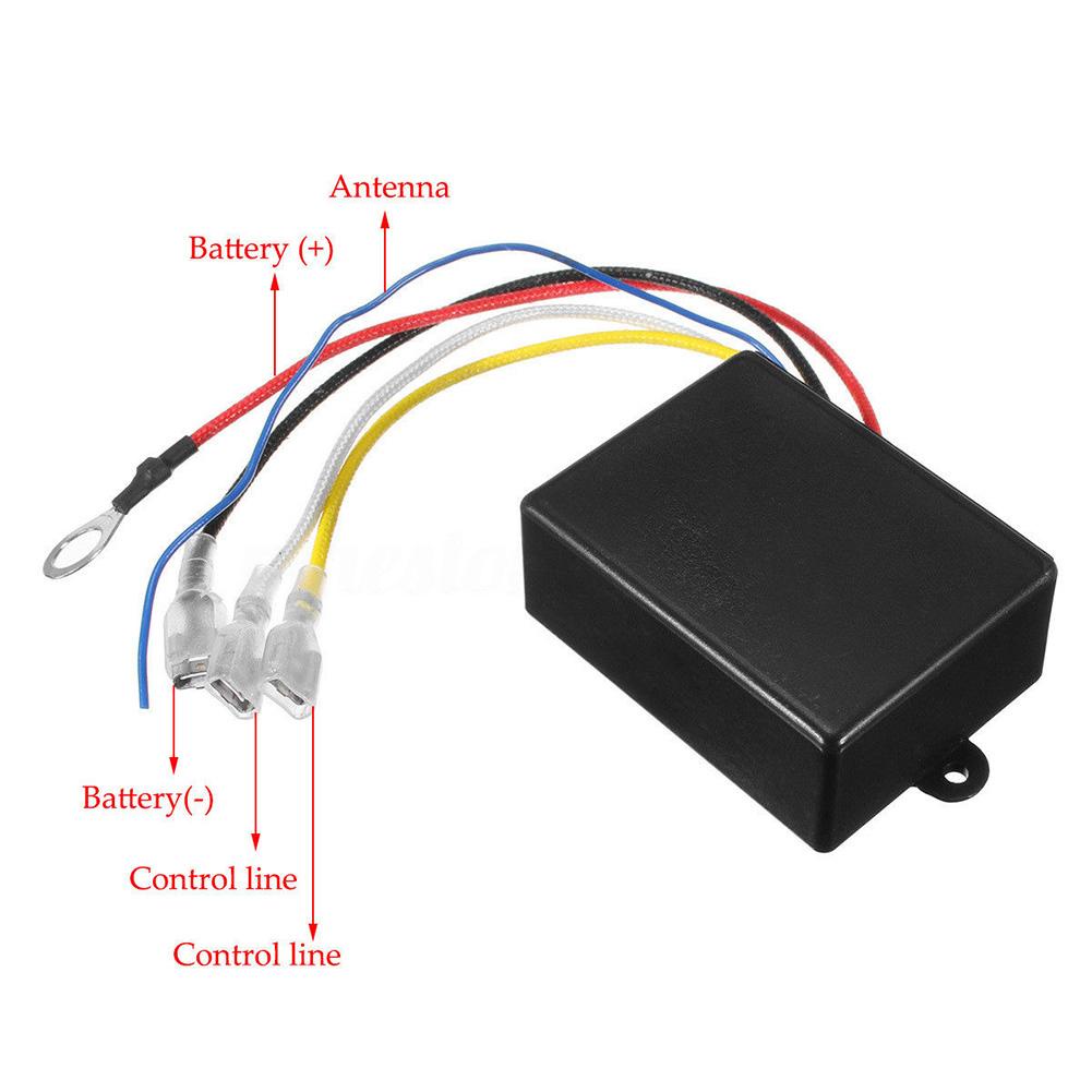 MG Công tắc tơ HD 12V 500A Bộ điều khiển tời Solenoid Relay đôi Phục hồi từ xa không dây