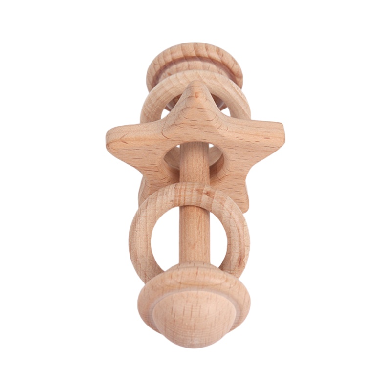 Lục lạc gỗ sồi gặm nướu cho bé