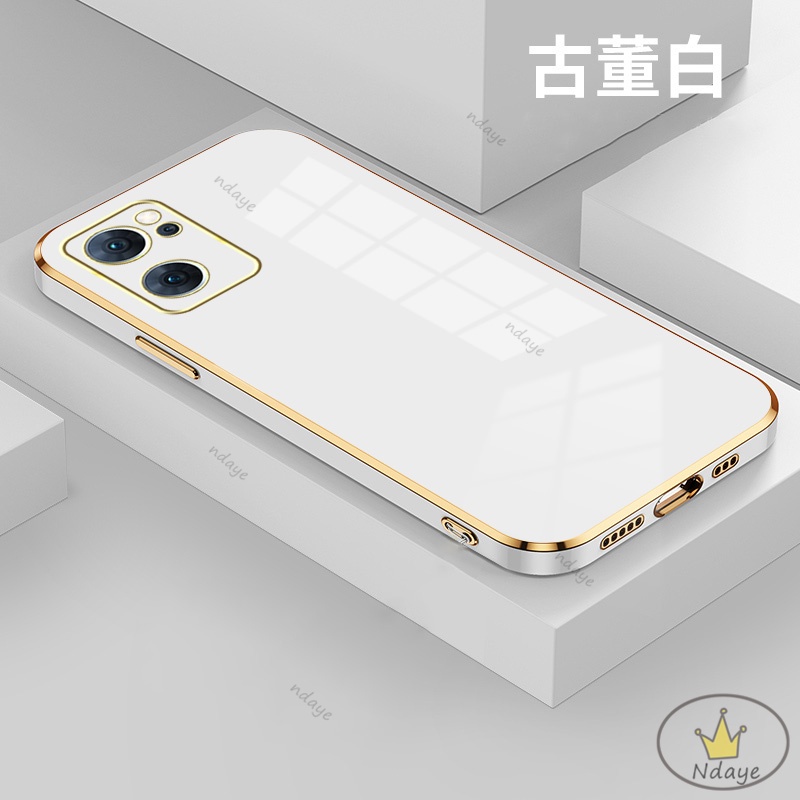 Ốp Lưng Reno7 Reno7PRO Reno 6 Reno 6Z Reno 6pro Reno 5Pro Reno 5 Reno 4 Ốp Điện Thoại Tpu Màu Trơn Bảo Vệ Camera Cho OPPO RENO 7PRO NDYZB