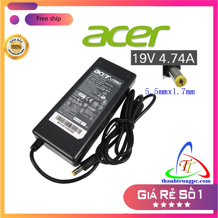 Sạc Laptop Acer 19V - 4.74A - 90w