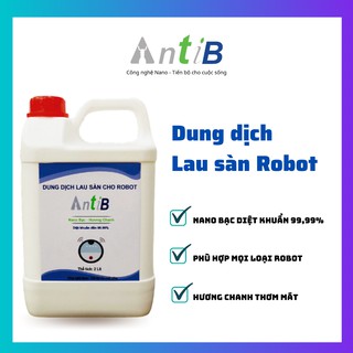 AntiB - Dung dịch lau sàn cho Robot (Hương chanh, Can 2 Lít)