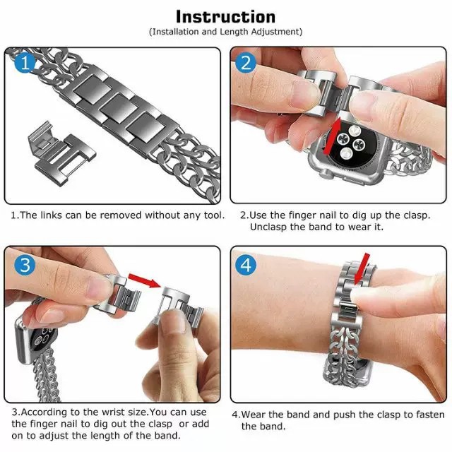 Dây Đeo Đồng Hồ Bằng Kim Loại Cho iwatch 8 7 SE 6 SE 5 4 3 2 1 41mm 45mm 42mm 44 mm 38mm 40mm 42mm