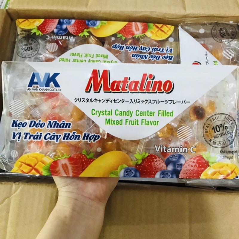 Kẹo Dẻo Nhân Vị Trái Cây Hỗn Hợp Matalino 250g