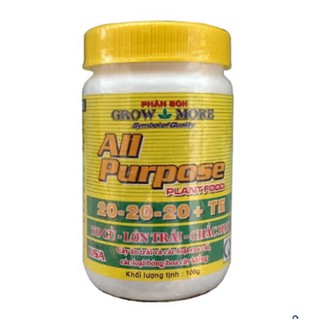 Phân bón lá growmore all purpose plant food 20-20-20+te