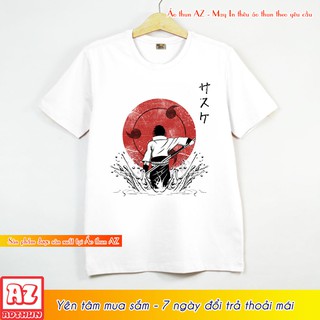 Áo thun Nam Nữ In hình Naruto Sasuke - Form rộng BIGSIZE AZ F1816