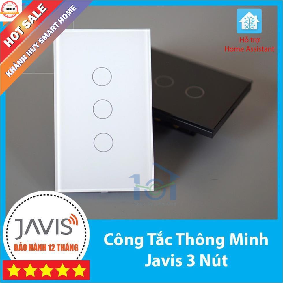[Hot: giảm 15%]  Công tắc cảm ứng Javis 3 nút