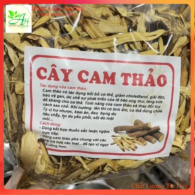 Cam thảo khô 500G thái lát vị ngọt, thơm