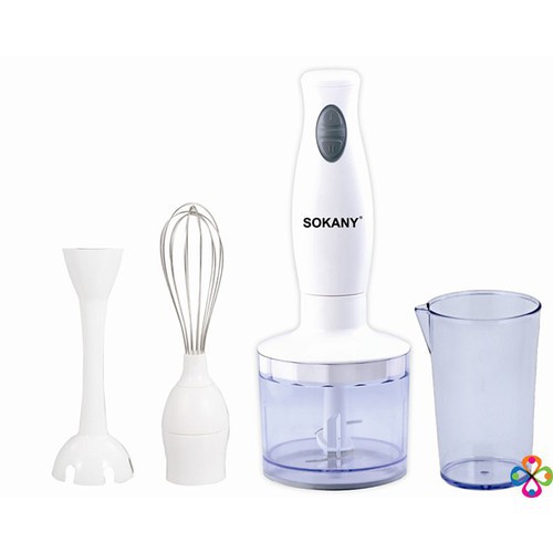 [FREESHIP] Máy xay cầm tay Sokany đa năng, máy xay thịt, cá, hoa quả, đánh trứng, đánh bột HB230A