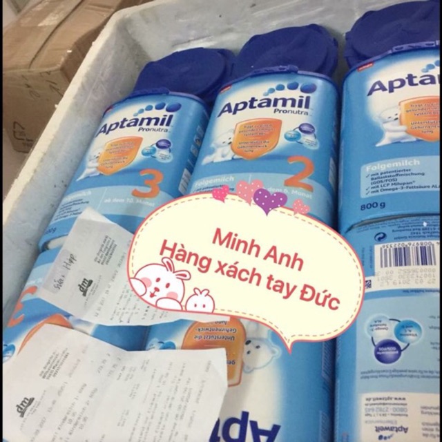 SỮA APTAMIL SỐ 1,2,3 HÀNG XÁCH TAY ĐỨC
