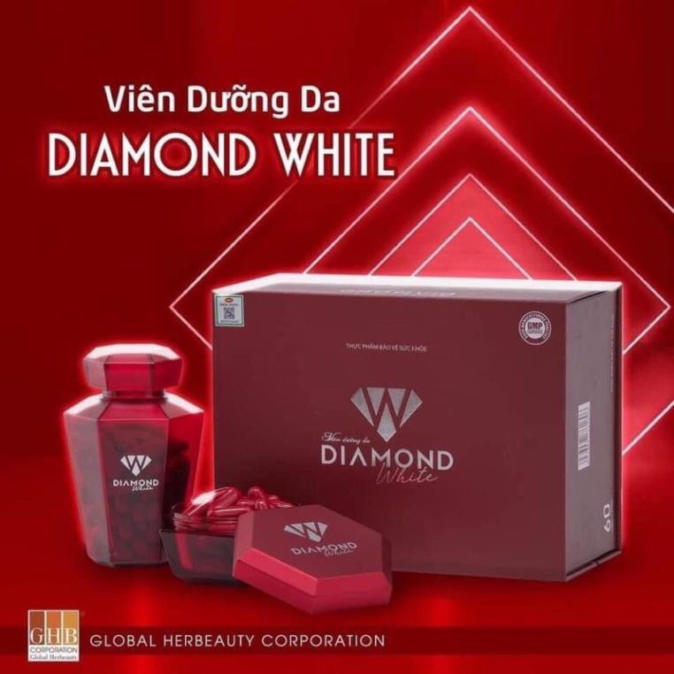 DIAMOND WHITE VIẾN UỐNG NGỌC TRINH MUA 3 TẶNG 2 HỘP SỮA ONG CHÚA