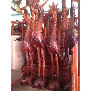 Hạc gỗ hương cao 60cm hàng đẹp